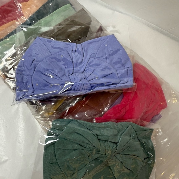 Nylon Baby Girl Bows Headbands Infant Newborn Toddler Hair Accessories Set of 24 - Picture 6 of 10